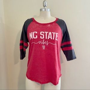 NWT NC State Cold Shoulder  Tee